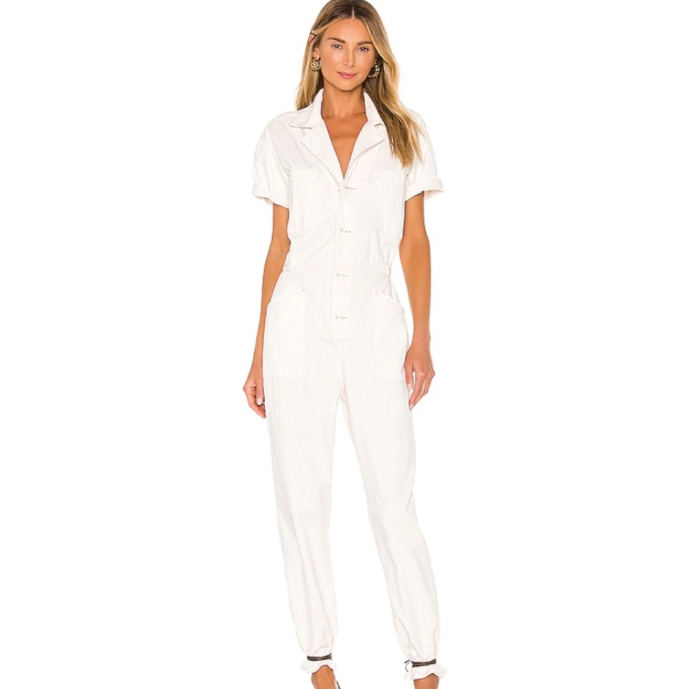 Grover Jumpsuit in Antique White